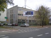 Zburzony budynek hurtowni 